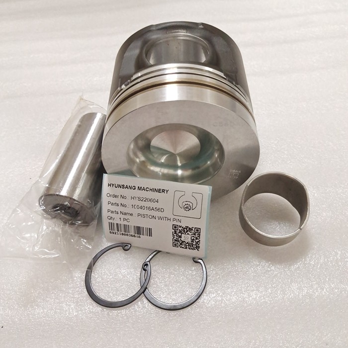 Hyunsang Excavator Parts Piston With Pin 1004016A56D 1002015-56D For BF6M2012