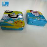 CMYK Printing Gift Tin Cans Square Metal Cookie Tins With Easy Open Lid