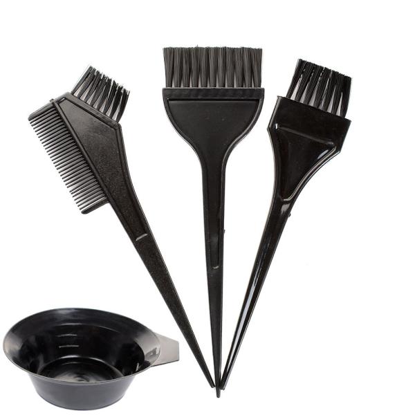 Disposable Hair Coloring Accessories Bowl / Comb / Brushes set Durable