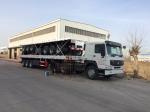 3 Axle Flatbed / Platform Semi Trailer for 20 FT/40FT/45FT Container Cargo