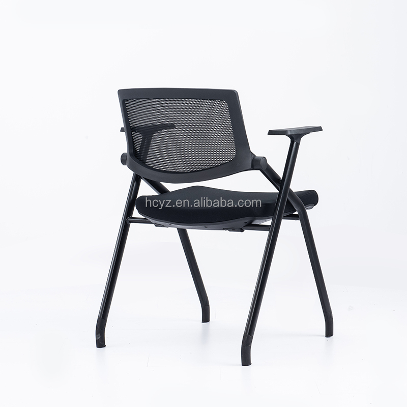 Stainless Steel Mesh Folding Classroom Chairs for Students in Training Room Setup