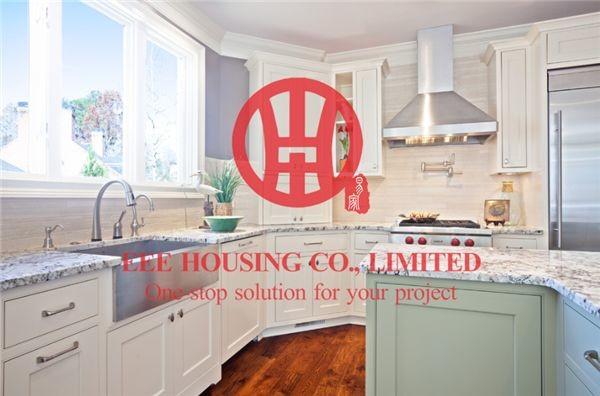 Fashion Shaker-style Solid Wood Kitchen Cabinet with Excellent Design and