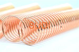 China Metallic Rose Gold1- 1/4&quot; Metal Binding Spines For Notebook factory