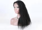 20 Inch Kinky Curly Human Hair Full Lace Wigs Full Swiss Lace With Stretch From