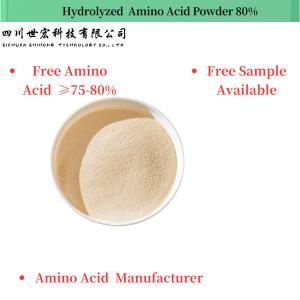 China Plant Origin Hydrolyzed Amino Acid Powder 80% Free Amino Acid 75-80% factory