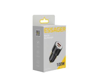 China Type C USB A Fast Car Chargers 35W 65W 100W With Dual Port ABS Material factory
