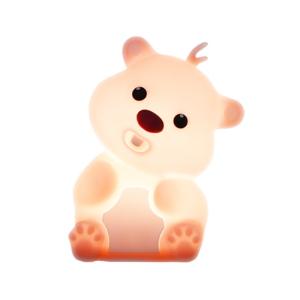 China Creative Festive Decorative Silicone Night Light LED Pat Sleeping Atmosphere Toy Children's Day Christmas Gift Power Switch factory