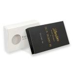 Art Paper Gift Packaging Boxes Matchbox Style Sliding Drawer Box With Gold Foil