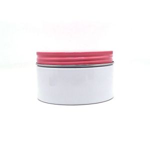 White Cosmetic Container 100ml 200ml Plastic Cream Jar Empty Round