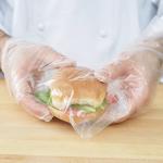 Plastic Sandwich Commercial Food Bags Clear Film Gravure Printing High