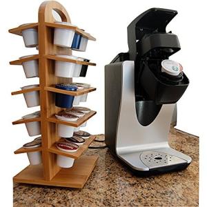 China Stylish Bamboo Coffee Capsules Holder Home &amp; Office Organization SGS Approved factory
