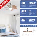 Tradition Ceiling Fan Lamp DC Motor Energy Saving 6 MDF Blade