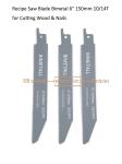 Recipe Saw Blade Bimetal 6" 150mm 10/14T for Cutting Wood & Nails,Reciprocating