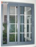 Horizontal Aluminum Frame Sliding Glass Window With Insect Protection Window