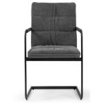Luxury Gray Velvet Seater Z Shape 880mm Modern Leisure Chair