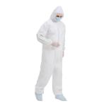 Hooded Disposable Medical Protective Microporous Coveralls antistatic
