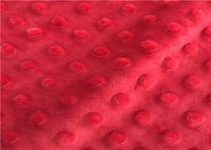 China Velvet Minky Dot Bubble Knit Minky Plush Fabric 100% Polyester factory