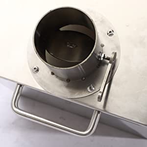 Outdoor Patio Camping BBQ Party Portable Stainless Steel Wood Burning Camp Stove with Chimney Pipes