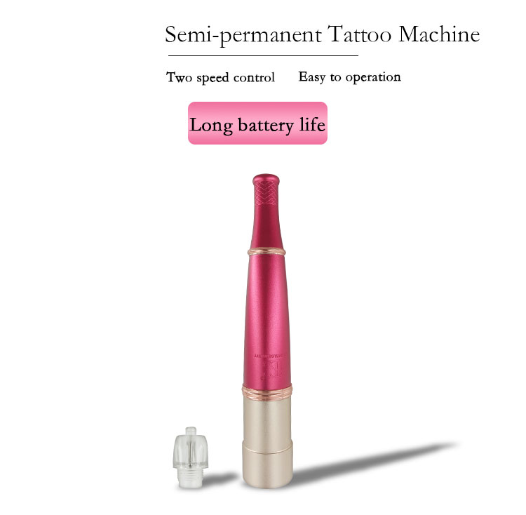 Semi - Permanent Makeup Tattoo Machine Pen Red Wireless Two - Level Adjusted