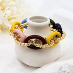 Rainbow Color Luxury Men Infinity Bracelet Alloy Beaded Bracelets Jewelry