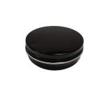 Empty 5g 10g 15g 30g 50g 60g 100g Round Black Aluminum Jar for Facial Cleaning