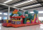 Amusement Park Inflatable Obstacle Courses Cowboy Design 13 X 4 X 4.6m