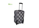 Polyester 3 Pockets Expandable Spinner Luggage Bag Sets lightweight