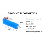Rechargeable 18650 li ion battery pack 7.4v 5600mah Li-ion Battery Pack for