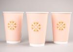 Reusable 16oz Double Wall Paper Cups For Hot Beverages Eco Friendly