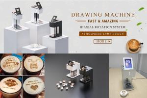 China Single Color Cake Coffee Art Printing Machine 15W Power factory