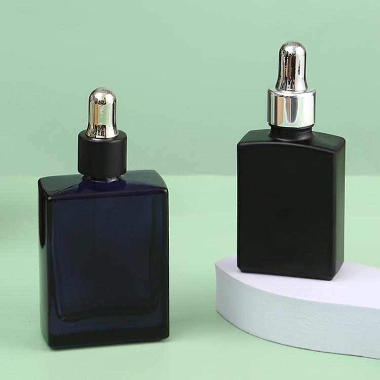 1oz 2oz 15ml 30ml 50ml Amber Empty Angled Shoulder Glass Dropper Essential Oil Bottle Packing Logo Customized Accepted