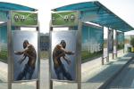 Personalized Stainless Steel Bus Shelter Holistic Design Whole Height 2.5-2.8
