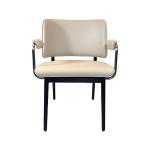 ODM Back Ash Wood Hotel Dining Room Chairs Leather Quilted for Party