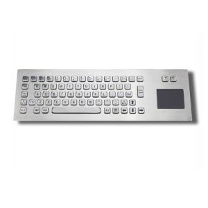China Panel Mounting IP65 QWERTY Industrial Keyboard With Touchpad Stainless Steel factory