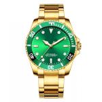 Mineral Crystal Luxury Wrist Watch With Japan Quartz Movement PC21S