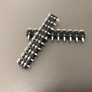China High Carbon Steel Collated Concrete Nails 3.0x25mm Step Shank Galvanized For BX3 Nail Gun factory