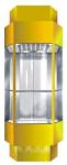 Square Observation Elevator Fuji VVVF AC Drive Glass Sightseeing Elevator