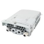 SM / MM Fiber Optic Splitter Box Light Grey 1x8 PLC Splitter