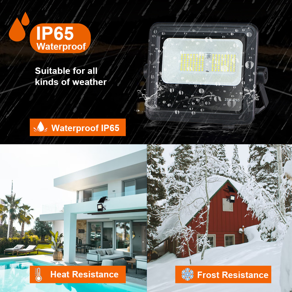 KCD Die Casting Aluminum IP65 Waterproof 50w 100w 200w 300w Outdoor Garden Solar LED Rechargeable Flood Light