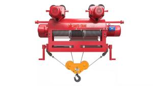 China CD1/MD1 Type Light Duty 5 Ton Electric Wire Rope Hoist For Construction factory