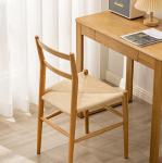 Sturdy Wood Dining Chair with Woven Cord Cushion The Perfect Addition to Your