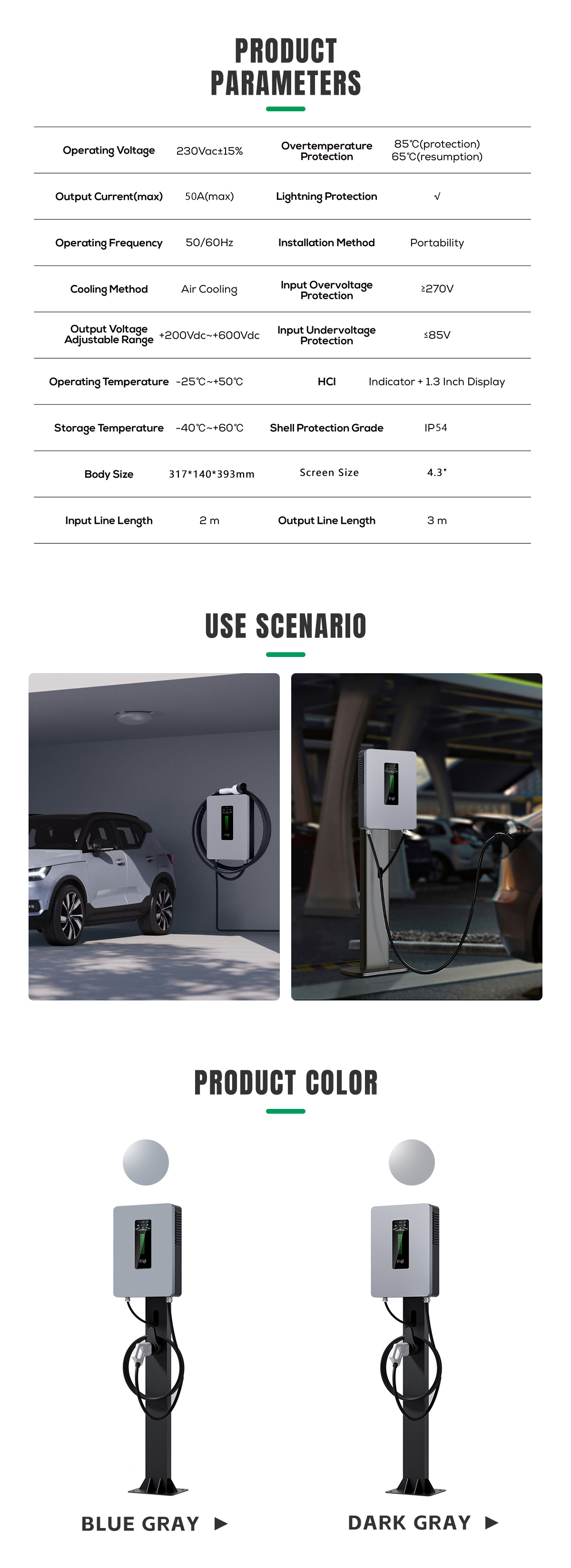 20KW CCS2 Electric Vehicle Charger High Output Power Portable Charging Station for DC Charging by E-mingze