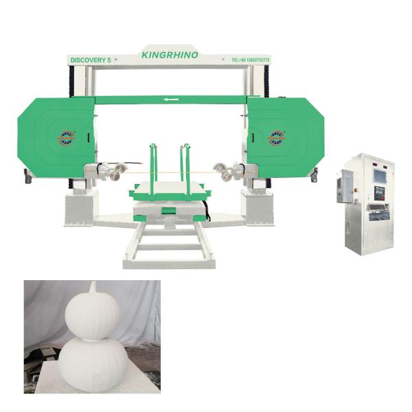 China 11000watts Trolley Size 5 Axis CNC Marble Wire Cutting Machine 1400x2000mm factory