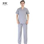 Polyester Spandex Medical Scrubs Uniform for Women and Men in Fashionable Design