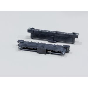 SAS 29-Pin SMT Female Electronic Signal Connector | Gold Flash Terminal PCB