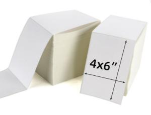 China Oil Proof Sticky Label Roll A6 4x6 Shipping Label Paper factory
