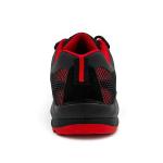 KPU Breathable Mesh Work Boots S3 Slip Resistant Steel Toe Shoes Black Red