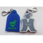 Silicone Dog Tag Keychain Personalized Promotional Gifts Debossed Logo Non -