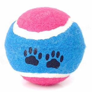 China Eco-friendly rubber toy tennis ball for pet games factory