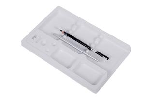 China FACE DEEP A4 Size White Permanent Makeup Pigment Vac Tray For Holding Ink Cups and Pens factory